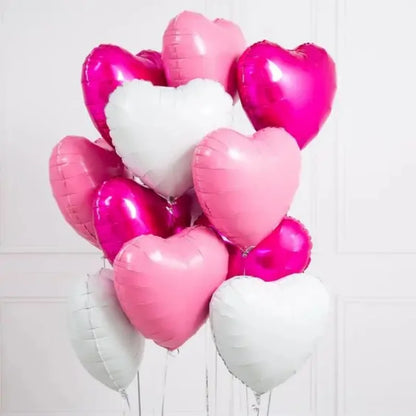 10pcs 18inch Rose Gold Red Pink Love Foil Heart Helium Balloons Wedding Birthday Party Balloons Valentine's Day Globos Supplies