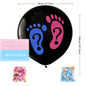 1 Set Giant Boy Or Girl Gender Reveal Black Latex Baby Shower Confetti Ballons