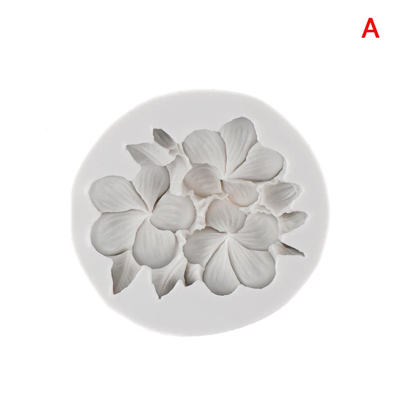 1Pc Flower Shape Silicone Mold Gardenia Plumeria Rubra Soap Fondant Molds DIY Cake Jelly Chocolate Decoration Baking Tool