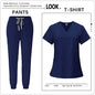 Hot Sale Clinic Workwear Unisex Medical Nurse Scrub Set Clinical Uniform Men Women Beauty Salon Costume Doctor Nursing Top Pants