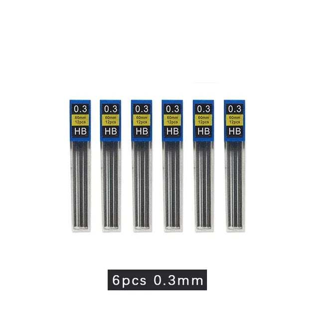 Metal Automatic Mechanical Pencil 5/0.7/0.9/1.3/2.0mm