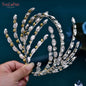 Luxury Bridal Rhinestone Headband: Elegant Wedding Tiara and Pageant Hairpiece