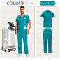 Multilcolors Beauty Work Clothes Hospital Nurse Uniforms Medical Scrub Set Women Men Clinical Clothes Dental Surgery Accessories