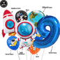 4D Standing Astronaut Spaceman Balloons Rocket Foil Balloons Kids Toys Baby Shower Outer Space Themed Birthday Party Decorations