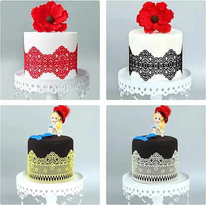 Wedding Fondant Sugar Mat Silicone Cupcake Cake Decoration Baking Pastry Pad Flower Pattern Chantilly Mold Bakeware Tools