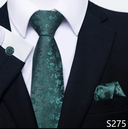 Silk Tie Pocket Squares Necktie Suit Accessories