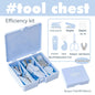 Stationery  Stapler, Scissors, Tape, Marking Pen, Punching Machine,Nail Remover 8Pcs Set