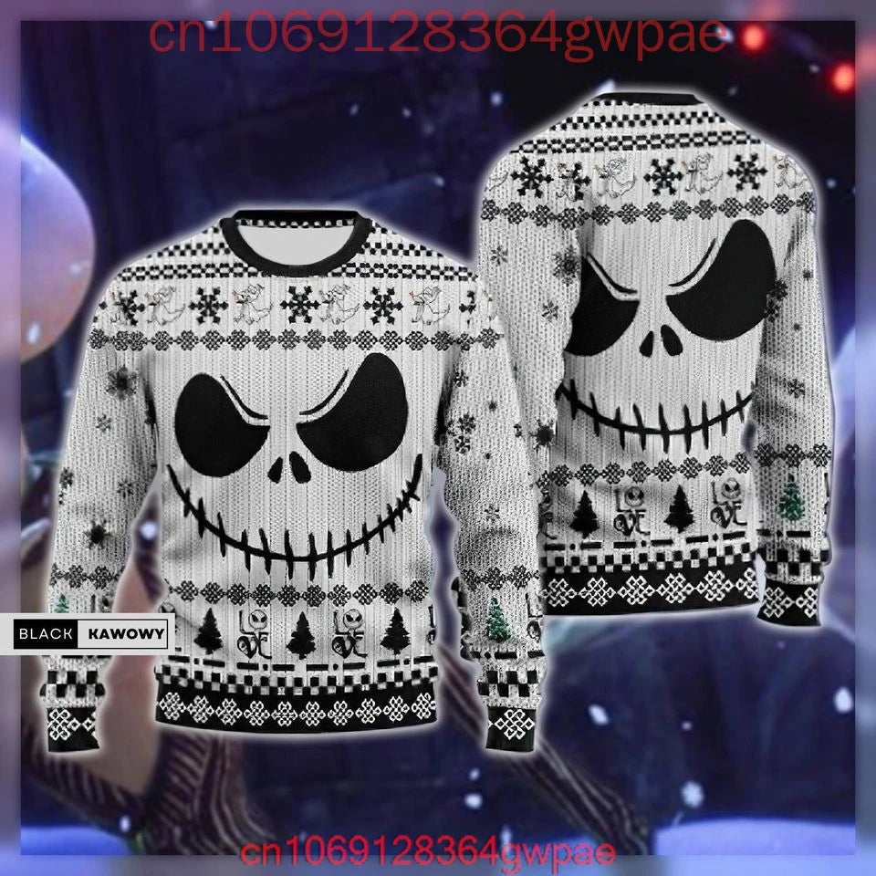 Jack Skellington and Sally Ugly Sweater Men's Women's Tops The Nightmare Before Christmas Ugly Christmas Sweater