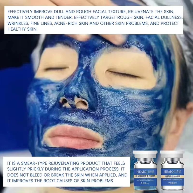 Sponge Crystallite Blue Copper Peptide Collagen Regeneration Natural Biological Extract Sponge Spicules Cell Renew Skin Care