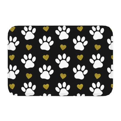 Personalized Paw Prints Dog Doormat Mat Anti-Slip Animal Kitchen Bath Balcony Rug Carpet 40*60cm