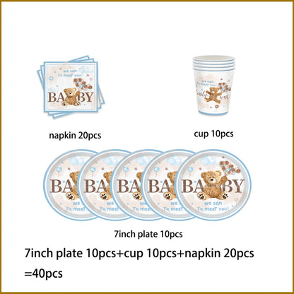 Teddy Bear Birthday Party Disposable Supplies