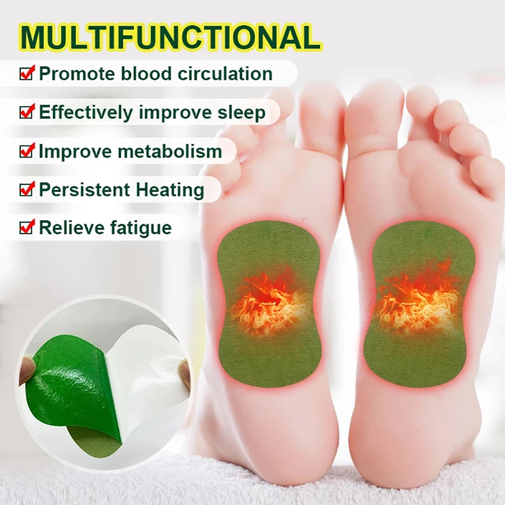 12/24PCS Herbal Detox Foot Patches – Natural Wormwood Pads for Stress Relief & Body Cleansing