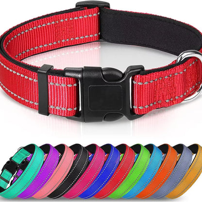 Adjustable Reflective Soft Dog Collar Neck 25-60 Centimeter