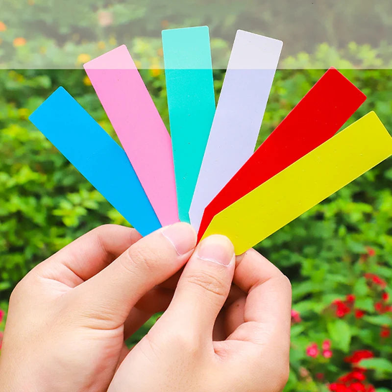 100pcs Garden Plant Labels Plastic Waterproof Horticultural Labels Plant Accessories DIY Garden Decorating Tool Plant Small Sign