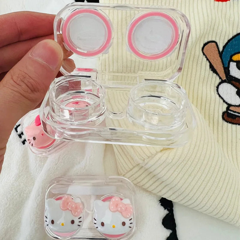 New Hello Kitty Contact Lens Case Transparent