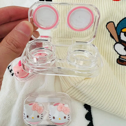 New Hello Kitty Contact Lens Case Transparent