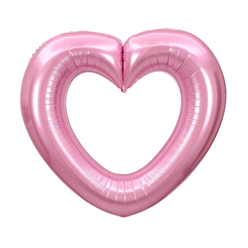 1pc Polychrome 40inch Heart Balloon Large Size Wedding Decor Bride To Be Photobooth Props Balloon Valentine's Day Party Decor