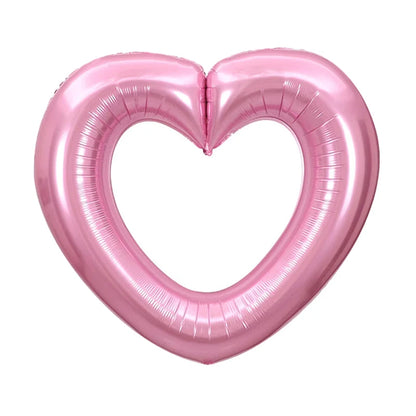 1pc Polychrome 40inch Heart Balloon Large Size Wedding Decor Bride To Be Photobooth Props Balloon Valentine's Day Party Decor