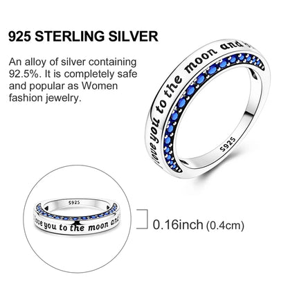 Rings Original 925 Sterling Silver Rings Simple Zircon Heart Ring For Wedding Valentine's Day Women Ring Jewelry Gift