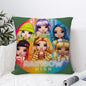 R-Rainbow High Doll Pillow Case Sofa Decorative Home Double-sided Print Plush Square Throw Pillow Covers Cushion Decor Cover
