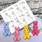 Easter Bunny Silicone Mold Sugarcraft Chocolate Cupcake Baking Mold Fondant Cake Decorating Tools