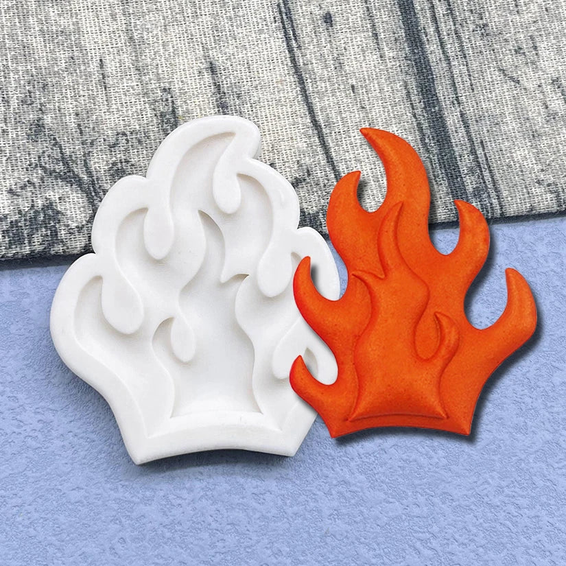 Flame Silicone Mold – Sugarcraft Fondant, Resin, Chocolate & Cupcake Decorating Tool