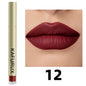 20 colors sexy long lasting velvet matte lip gloss liquid lipstick lip makeup red pink brown nonstick cup waterproof lip glaze