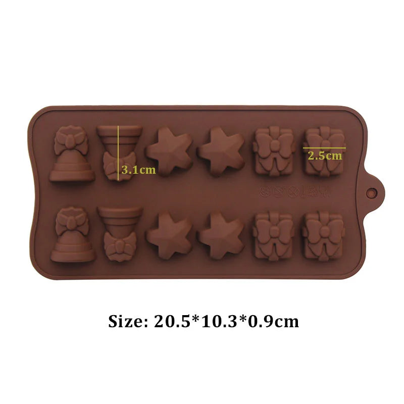 (59-87) Handmade Chocolate Candy Mould Jelly Pudding Ice Mold Insect Rose Heart Shape Silicone Moulds Baking Tool