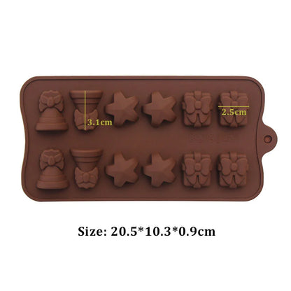 (59-87) Handmade Chocolate Candy Mould Jelly Pudding Ice Mold Insect Rose Heart Shape Silicone Moulds Baking Tool