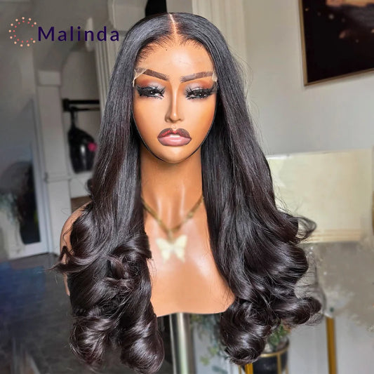 300% Density Loose Wave 9x6 Transparent Lace Closure Glueless Wig 100% Human Hair Wig Pre Plucked Ready To Go 30inch Natural Wig