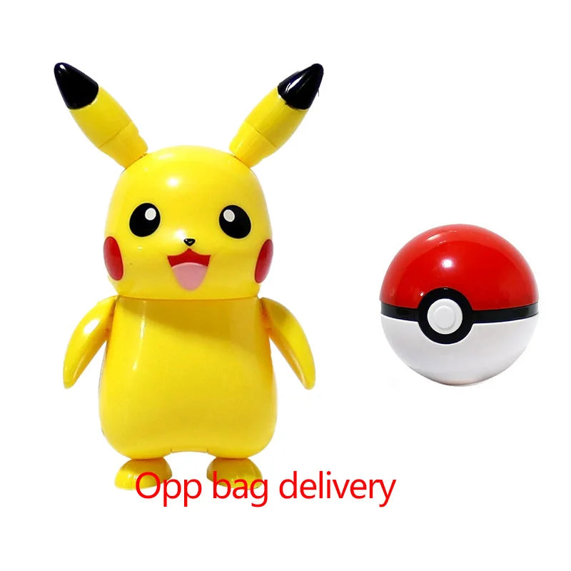 Pokemon Figures Toys Pocket Monsters Ball Model Pikachu Gengar Pokeball Dragonite Snorlax Pokeball poke Action Figures  Toy gift