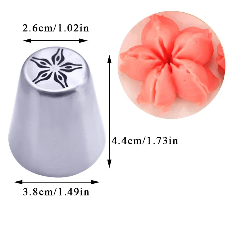Russian Tulip Icing Nozzles – Flower Piping Tips for Cupcakes & Pastry Decorating