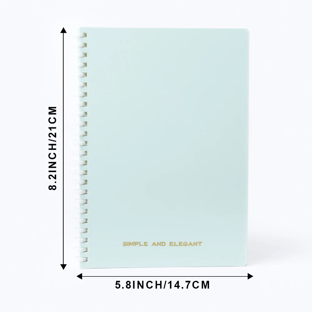 1 Pack Lined Ruled Spiral Paper Notebook 5.8 x 8.2 Inches College