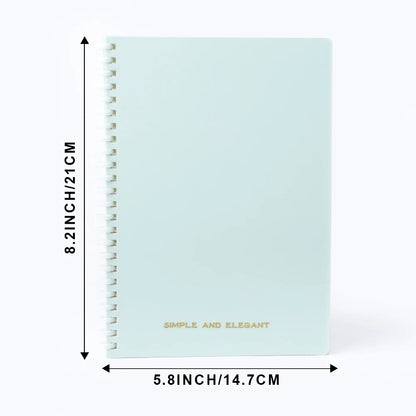 1 Pack Lined Ruled Spiral Paper Notebook 5.8 x 8.2 Inches College