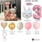 Easter Bunny Balloon with a Number for Kds Celebration