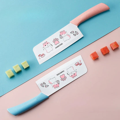 Knife set vegetable knife chopping board 2 in 1 sharp full set of kitchen utensils household chopping vegetables and meat knife