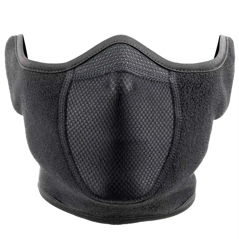 Fleece Thermal Neck Warmer with Ear Cover: Winter Scarf, Mask, and Bandana for Men and Women - Ideal for Skiing, Cycling, Snowboarding, and Hiking