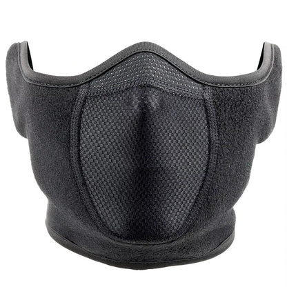 Fleece Thermal Neck Warmer with Ear Cover: Winter Scarf, Mask, and Bandana for Men and Women - Ideal for Skiing, Cycling, Snowboarding, and Hiking