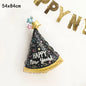 2026 New Year Foil Ballons Happy New Year Letter Banner Garland Party Decorations New Year Wine Bottle Star Round Photo Props