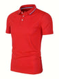 Men's Casual Breathable Solid Color High Quality Short Sleeve Polo Shirt