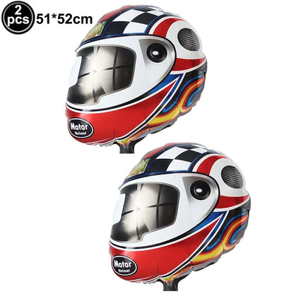 1pc Large Transportation Balloon Racing Balloon Fire Truck Ambulance School Bus Excavator Motorcycle Balloon for Boys Birthday