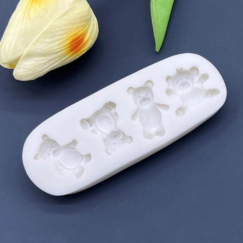 Bear Silicone Sugarcraft Mold Cookie Cupcake Chocolate Baking Mold Fondant Cake Decorating Tools