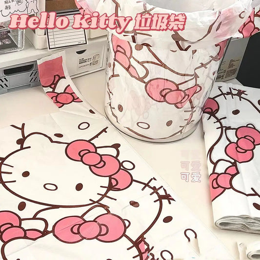 100Pcs/set Sanrio Garbage Bags Anime Hello Kitty Print