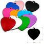 Random Mix 100pcs Aluminum Blank Dog Cat ID Pendant Engravable Ornament Tag Plates