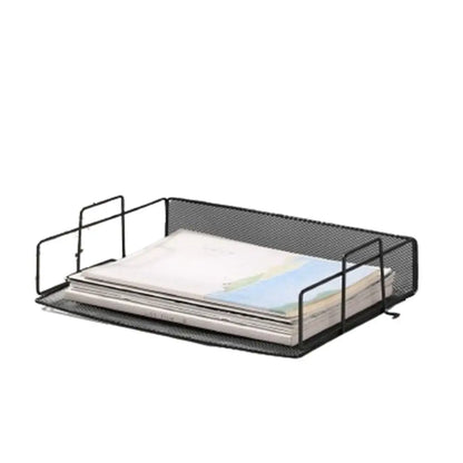 Single‑Layer Stackable File Tray – Durable A4 Desktop Document Organizer for School & Study Spaces