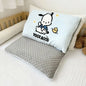 Sanrio Cartoon Hello Kitty Cinnamoroll Kuromi My Melody Autumn and Winter Plush Double-sided Pillowcase Children's Bedding Gift