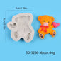 Bear Silicone Mold Cake Topper Fondant Chocolate Candy Cupcake Baking Cake Decorating Tools Polymer Clay Gum Paste Mold