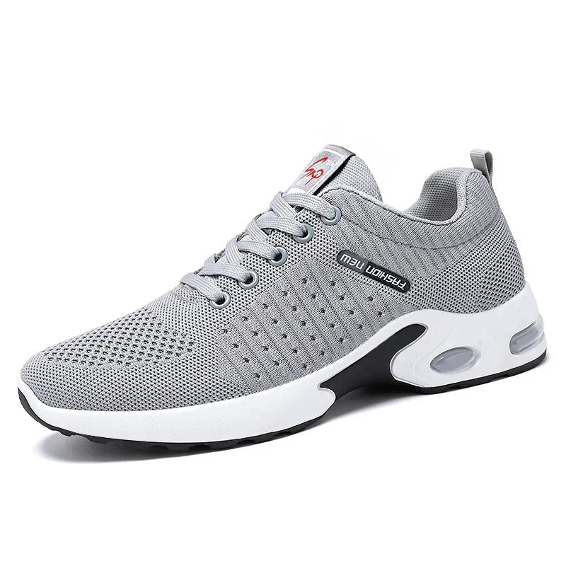 Men's Running Shoes 2025 New Style Breathable Lace-Up Casual Lightweight Korean Version Sports Sneakers Mesh Inner Lining