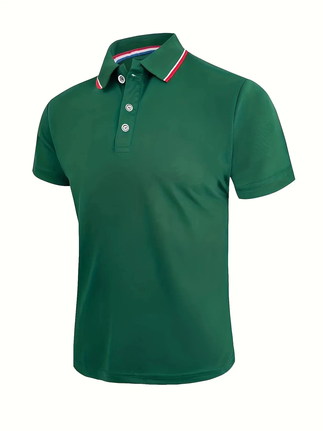 Men's Casual Breathable Solid Color High Quality Short Sleeve Polo Shirt