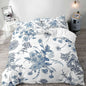 Botanical Leaves Duvet Cover Floral Print King Bedding Set Soft Microfiber Geometric Pattern Comforter Cover With 2 Pillowcases